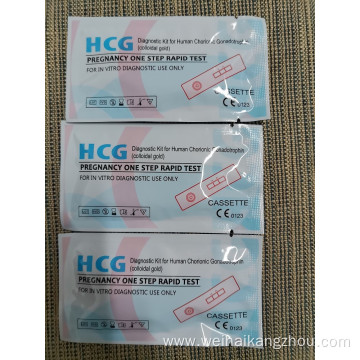 Best selling accurate HCG pregnancy Diagnostic test kits Cassette